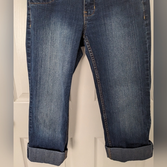 South Pole Dark Wash Cropped Jeans - Picture 3 of 7